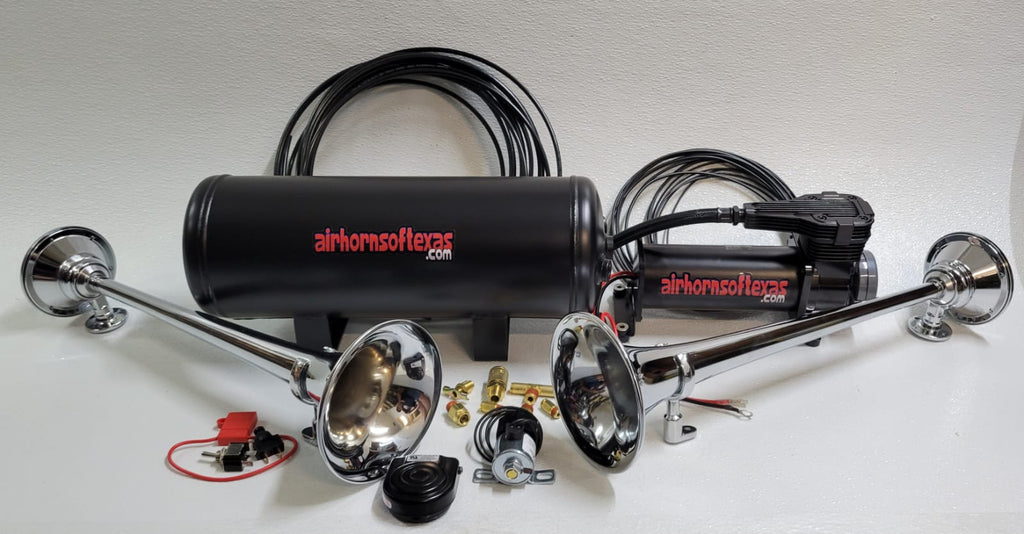 Heavy Duty Emergency Fire Truck Air Horn Kit Duty) Air